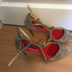 Suede leather Charles jourden heels